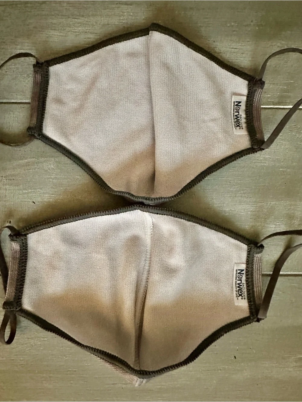 2 Norwex Reusable/Washable Face Masks  with Optional Inner Support Frames